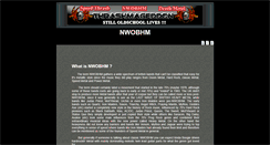 Desktop Screenshot of nwobhm.thrashmageddon.com